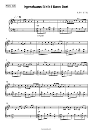 Sheet music, chords S.T.S. (STS) - Irgendwann Bleib I Dann Dort
