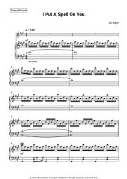 Sheet music, chords Sonique - I Put A Spell On You