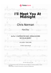 Sheet music, chords Smokie, Chris Norman - I'll Meet You At Midnight