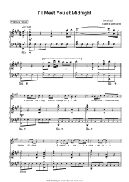 Sheet music, chords Smokie, Chris Norman - I'll Meet You At Midnight