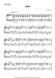 Sheet music, chords Joe Dassin - Salut