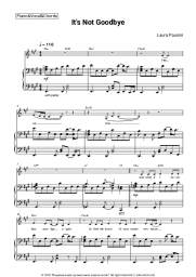 Sheet music, chords Laura Pausini - It's Not Good-Bye