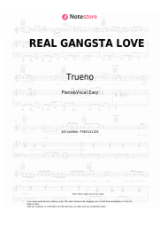 Sheet music, chords Trueno - REAL GANGSTA LOVE