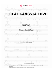 Sheet music, chords Trueno - REAL GANGSTA LOVE