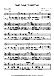 Sheet music, chords Tyler, The Creator - GONE, GONE / THANK YOU