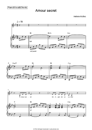 Sheet music, chords Helene Rolles - Amour secret