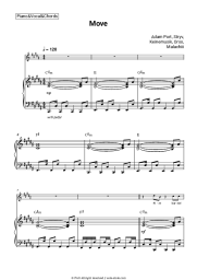 Sheet music, chords Adam Port, Stryv, Keinemusik, Orso, Malachiii - Move
