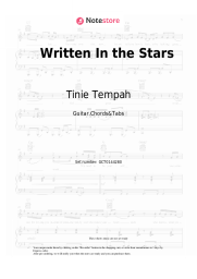 Sheet music, chords Tinie Tempah, Eric Turner - Written In the Stars