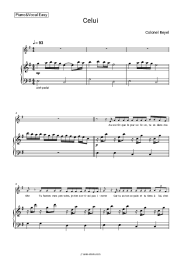 Sheet music, chords Colonel Reyel - Celui