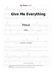 Sheet music, chords Pitbull, Ne-Yo, Afrojack, Nayer - Give Me Everything