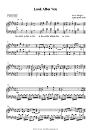 Sheet music, chords Aron Wright - Look After You