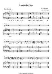 Sheet music, chords Aron Wright - Look After You