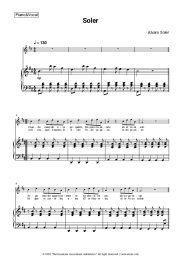 Sheet music, chords Alvaro Soler - Sofia