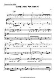 Sheet music, chords XG - SOMETHING AIN'T RIGHT