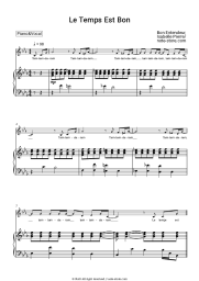 Sheet music, chords Bon Entendeur, Isabelle Pierre - Le temps est bon