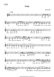 Sheet music, chords Rosa Linn - SNAP
