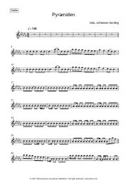 Sheet music, chords Sido, Johannes Oerding - Pyramiden