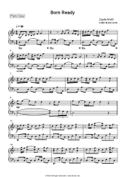 Sheet music, chords Zayde Wølf - Born Ready