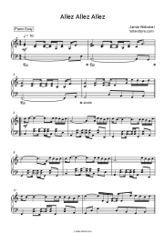 Sheet music, chords Jamie Webster - Allez Allez Allez