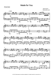 Sheet music, chords Jake Owen - Made for You