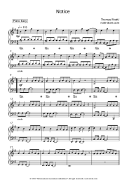 Sheet music, chords Thomas Rhett - Notice