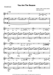 Sheet music, chords Calum Scott, Leona Lewis - You Are the Reason