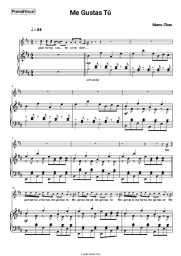 Sheet music, chords Manu Chao - Me Gustas Tú