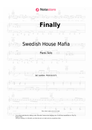 Sheet music, chords Swedish House Mafia, Alicia Keys - Finally