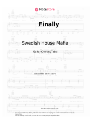 Sheet music, chords Swedish House Mafia, Alicia Keys - Finally