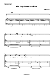 Sheet music, chords Linkin Park - The Emptiness Machine