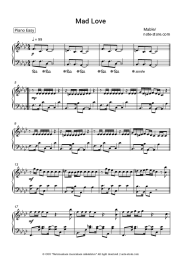 Sheet music, chords Mabel - Mad Love