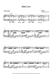 Sheet music, chords Mabel - Mad Love