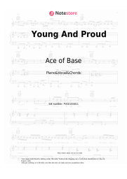 Sheet music, chords Ace of Base - Young And Proud