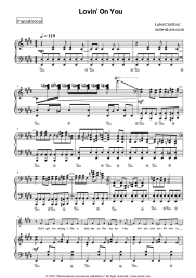 Sheet music, chords Luke Combs - Lovin' On You