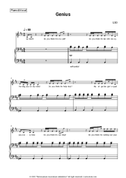 Sheet music, chords LSD - Genius