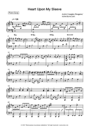 Sheet music, chords Avicii, Imagine Dragons - Heart Upon My Sleeve