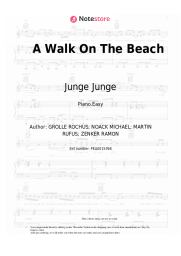 Sheet music, chords Junge Junge, Redward Martin - A Walk On The Beach
