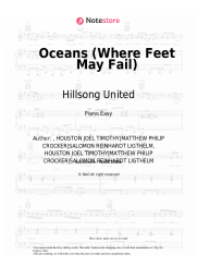 Sheet music, chords Hillsong United - Oceans (Where Feet May Fail)