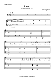 Sheet music, chords Hillsong United - Oceans (Where Feet May Fail)