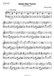 Sheet music, chords Michael Bublé - Spiderman Theme