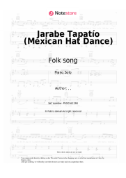 Sheet music, chords Folk song - Jarabe Tapatío (Mexican Hat Dance)