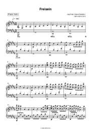 Sheet music, chords Juju, Xavier Naidoo - Freisein