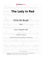 Sheet music, chords Chris De Burgh - The Lady In Red