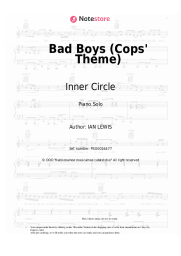 Sheet music, chords Inner Circle - Bad Boys (Cops' Theme)