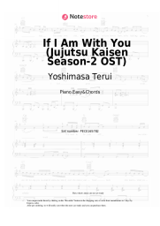 Sheet music, chords Yoshimasa Terui -  If I Am With You (Jujutsu Kaisen Season-2 OST)
