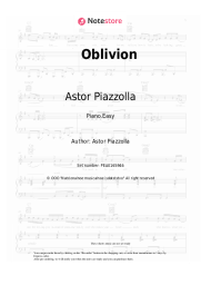 undefined Astor Piazzolla - Oblivion
