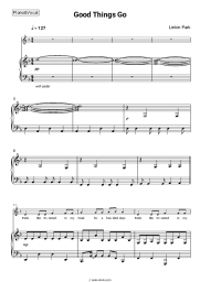 Sheet music, chords Linkin Park - Good Things Go