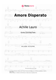 undefined Achille Lauro - Amore Disperato
