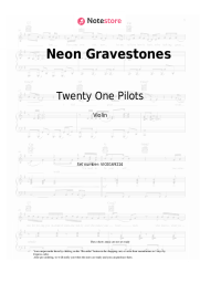 Sheet music, chords Twenty One Pilots - Neon Gravestones