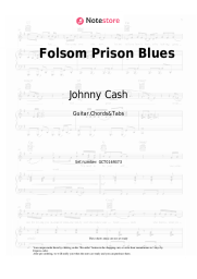 Sheet music, chords Johnny Cash - Folsom Prison Blues